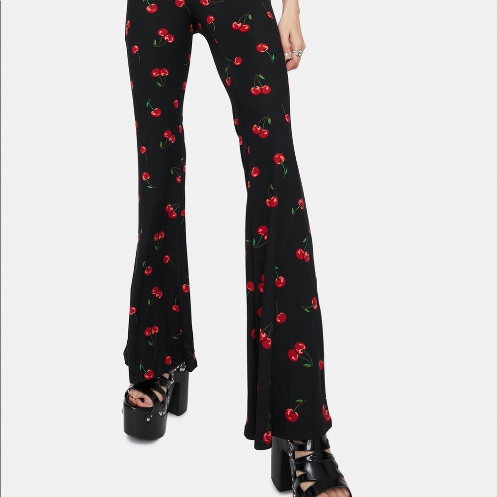 cherry flare pants